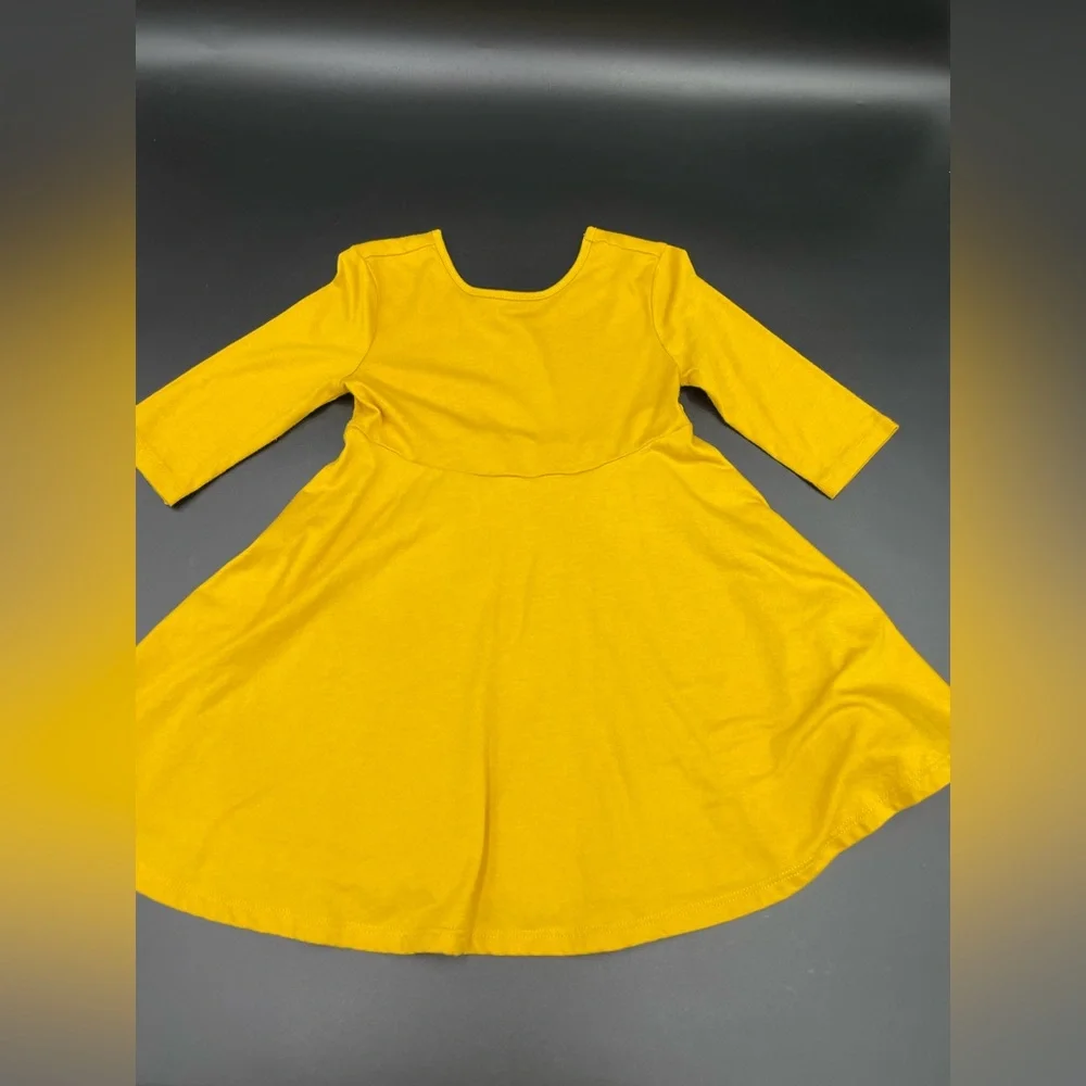 Old Navy 3T girls mustard yellow flow dress